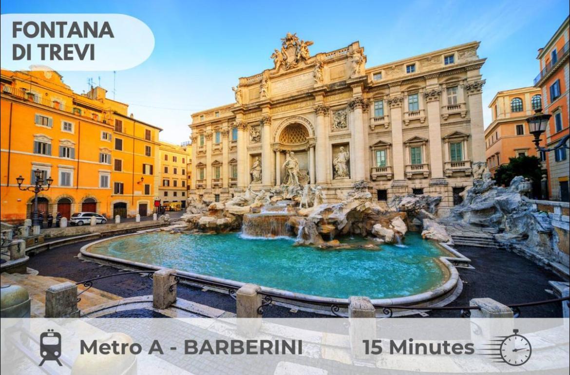 Large Garden Apartment Rome Bagian luar foto